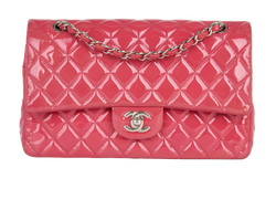 Medium Classic Double Flap, Patent, Pink, 19371465(2014), DB/A, 1*